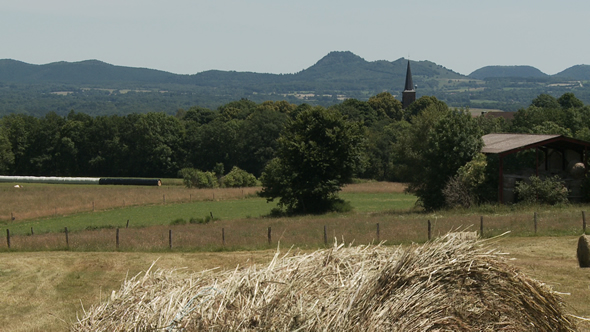 Vue sur des volcans d’Auvergne